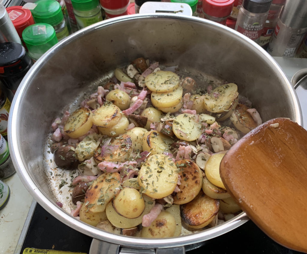 sauteuse inox pommes de terre lardons